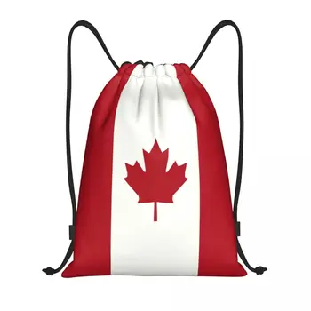 Steagul personalizat De Canada Cordon Geanta pentru Cumparaturi, Yoga Rucsaci Femei Bărbați Patriotism de Sport sală de Gimnastică Sackpack