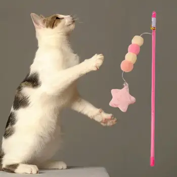 Usoare Cat Teaser Stick Prindere Confortabilă De Relief De Stres Cadou Pisoi Bagheta Joc Jucărie