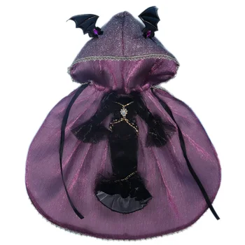 Utilaje Pentru Blyth papusa Gotic Zori de Noapte Bat Lady Costum de Halloween Pentru 1/6 BJD Azone de GHEAȚĂ DBS