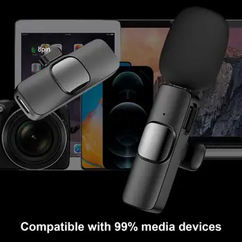 Utile 2.4 G Wireless Fara Lavaliera Microfon Ușor Microfonul de tip Lavaliera Asocierea Automată pentru Interviu