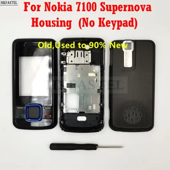 Vechi,Folosit pentru a,90% Locuințe Noi Pentru Nokia 7100 Supernova Telefon Mobil Original Mijloc Față Cadru Capacul din Spate Caz Nu Tastatura