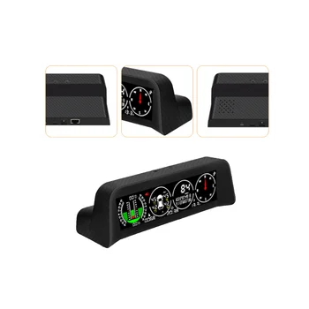 X91 3In1 GPS TPMS HUD pentru Viteza Vehiculului Panta Metru Inclinometer Masina Busola Auto HD Head Up Display(Externe)